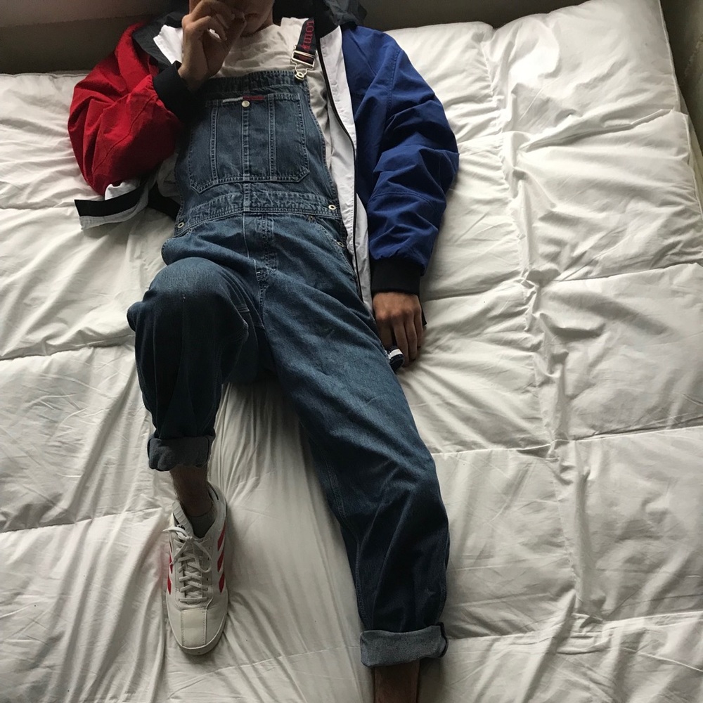 Red white blue Tommy Hilfiger bomber jacket